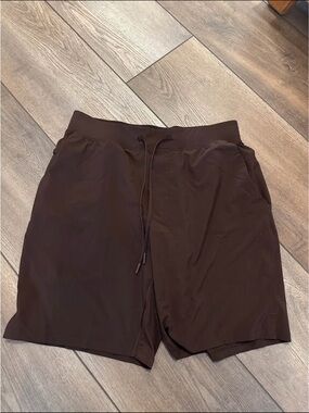 Men’s brown lululemon shorts size large
